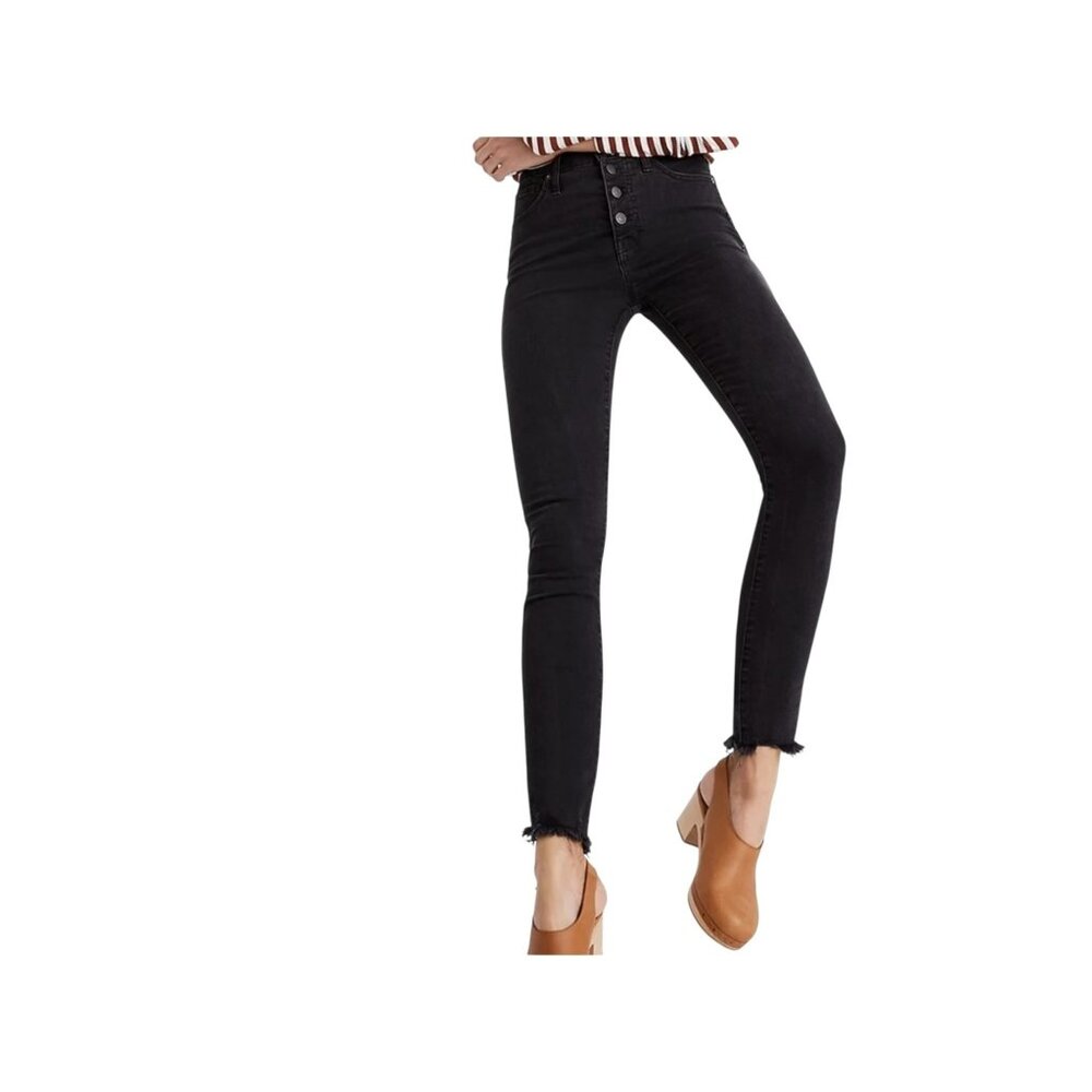 Madewell 9" High-Rise Skinny Jeans Gray Womens 28 Cotton/Polyester Blend